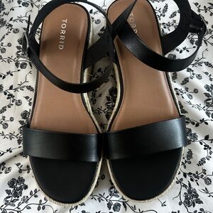 Torrid Black Strappy Sandals